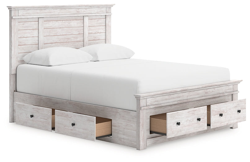 Makidern Queen Panel Storage Bed